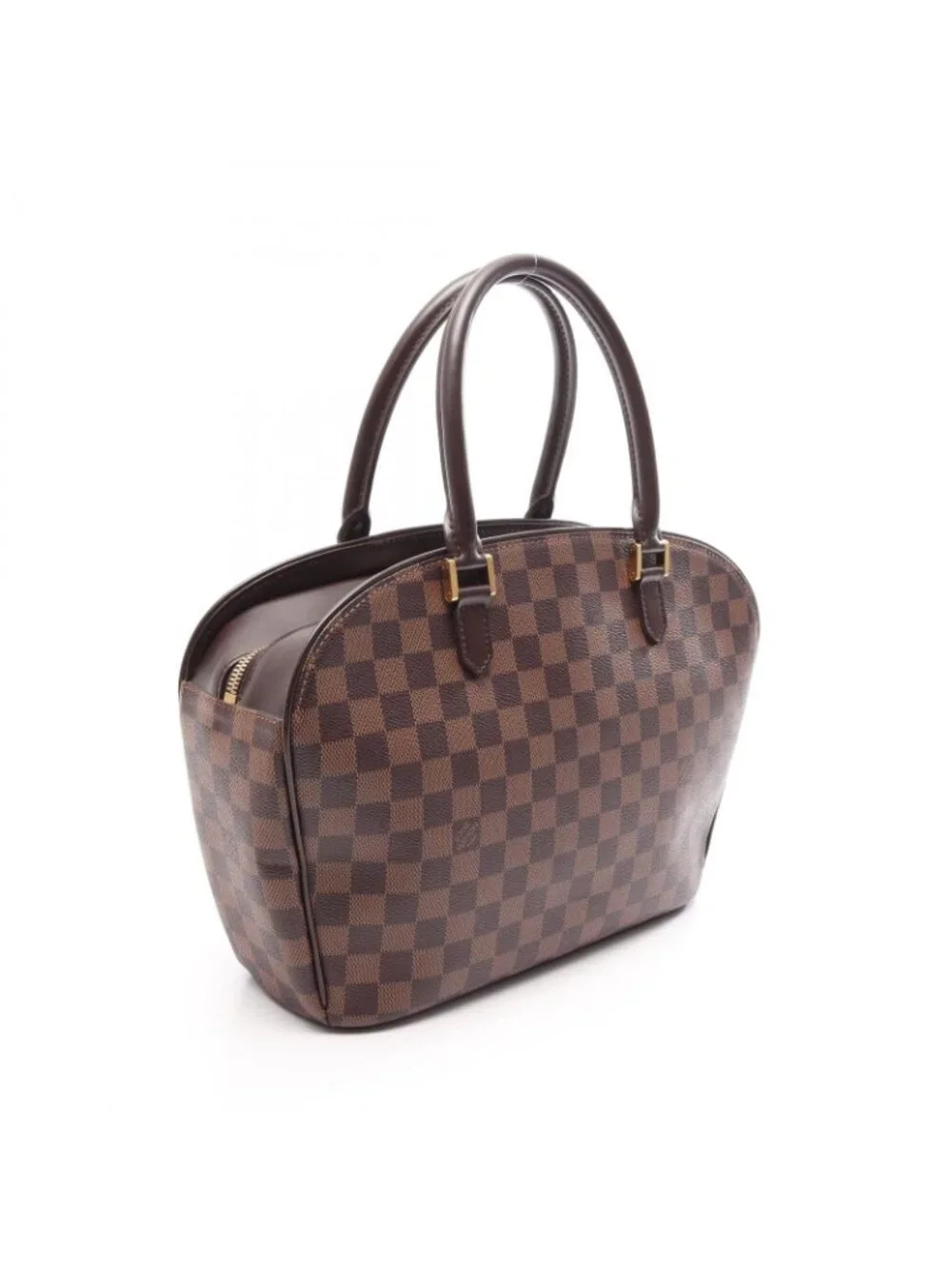 Louis Vuitton Thalia Oriental Damier Ebene Canvas Leather Handbag